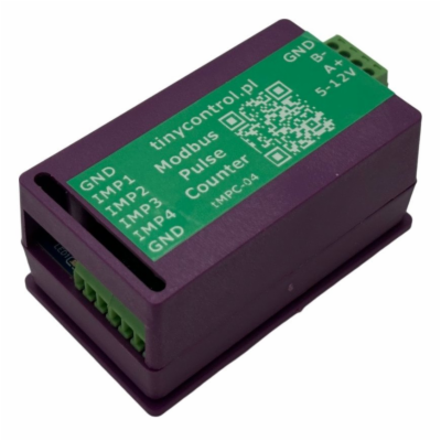 TINYCONTROL čítač pulsů tMPC-04 Modbus pro LK3 a LK4