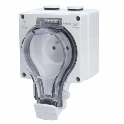 Solight zásuvka IP66, vodotěsná a prachotěsná  - 5B350