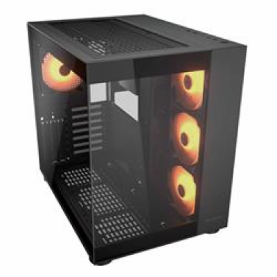 COUGAR PC skříň FV150 RGB Black Mid tower Dual-Chamber AT...