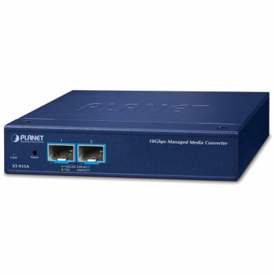 Planet XT-915A průmyslový konvertor, 2x 10G/1G Base-X SFP...