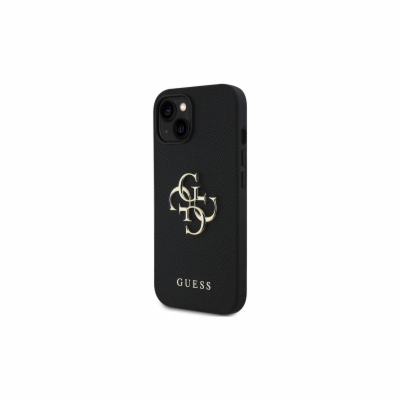 Guess PU 4G Metal Logo Zadní Kryt pro iPhone 13 Černá Zad...