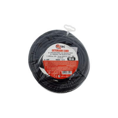 Prodlužovací kabel 1 zásuvka 10m QTEC Q-369F