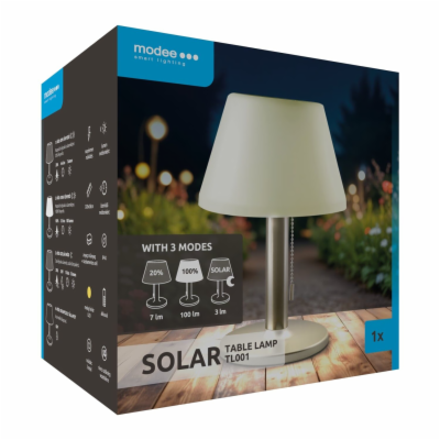 Svítidlo solární ML-TL001 LED stolní Lucerna 28cm 3fce