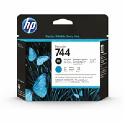 HP 744 Photo Black & Cyan Printhead