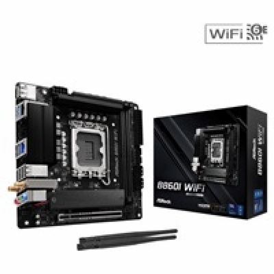 ASRock MB Sc LGA1851 B860I WiFi, Intel B860, 2xDDR5, 1xDP...