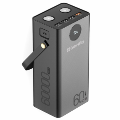 COLORWAY powerbanka/ 60 000mAh/ 4x USB QC3.0/ USB-C Power...