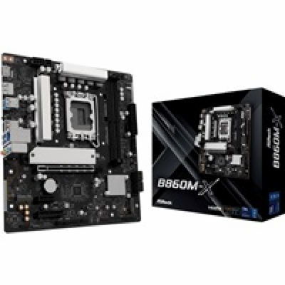 ASRock MB Sc LGA1851 B860M-X, Intel B860, 2xDDR5, 1xDP, 1...