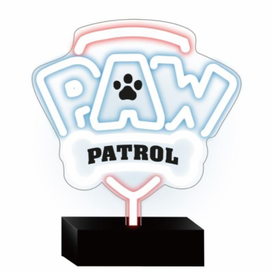 Dekorativní LED neon na stojanu Tlapková patrola - Logo