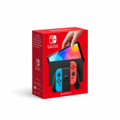Nintendo Switch (OLED) Neon Red & Blue