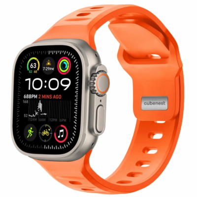 Cubenest Premium Silicone Band ORANGE (42-49mm)