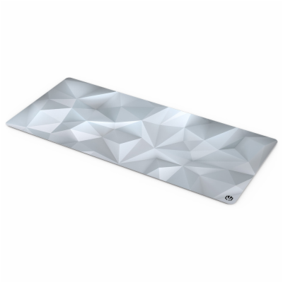 Endorfy podložka na stůl Crystal XL Onyx White / 900×400×...