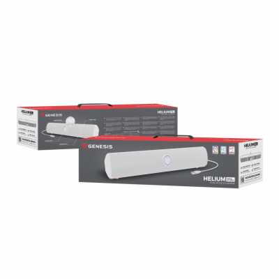 Genesis herní soundbar HELIUM 312BT/Bílá/Stereo/10W