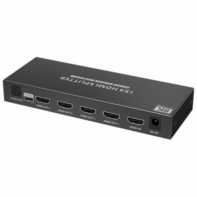 XtendLan HDMI distribucní rozbocovac, 1 vstup / 4 výstupy...