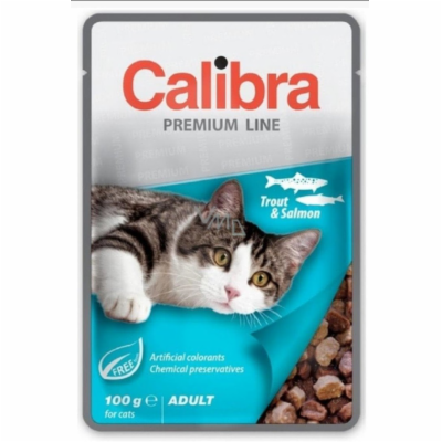 Calibra Cat Premium Adult Trout & Salmon 100g