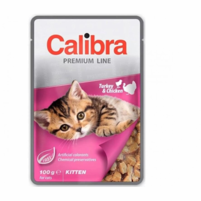 Calibra Cat Premium Kitten Turkey & Chicken 100g