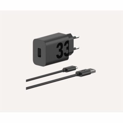 Motorola TurboPower 33W + kabel 1m USB-A/USB-C černá