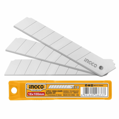 Ingco HKNSB112 Čepel náhradní 18x100mm sada 10ks 