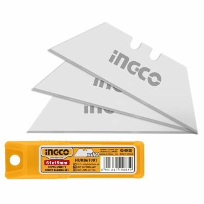 Ingco HUKB61001 Čepel náhradní 61x19mm sada 10ks