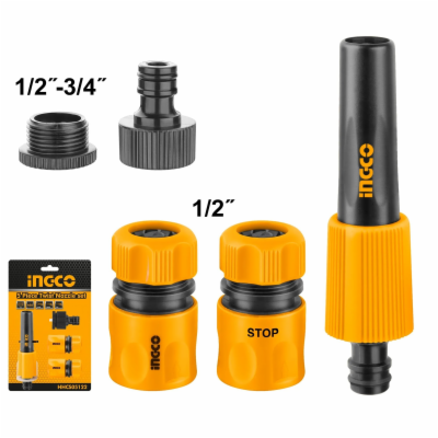 Ingco HHCS05122 Pistole na vodu proudnicová + 2x rychlosp...