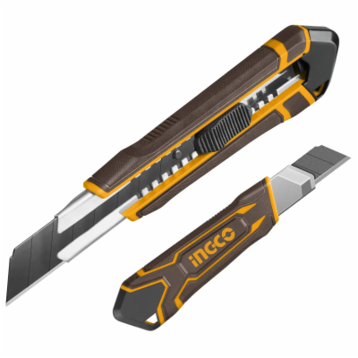 Ingco HKNS112505 Nůž odlamovací 25mm ZINK s tlačítkem