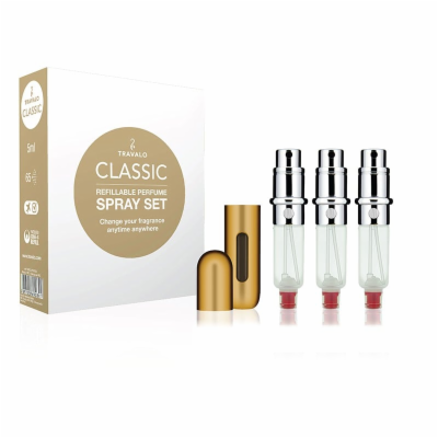 Travalo Classic HD dárková sada Gold (plnitelný rozprašov...