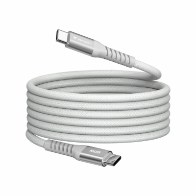 Verbatim USB-C->C magnetický kabel Sync & Charge 60W šedý