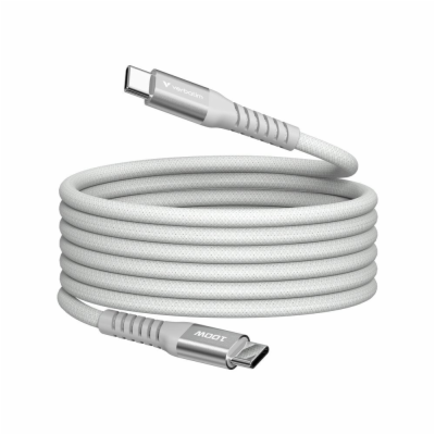 Verbatim USB-C->C magnetický kabel Sync & Charge 100W šedý