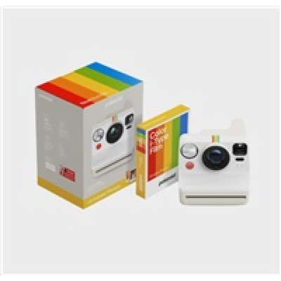 Polaroid Now Gen 3 Pebble White bundle with Color Film (8...