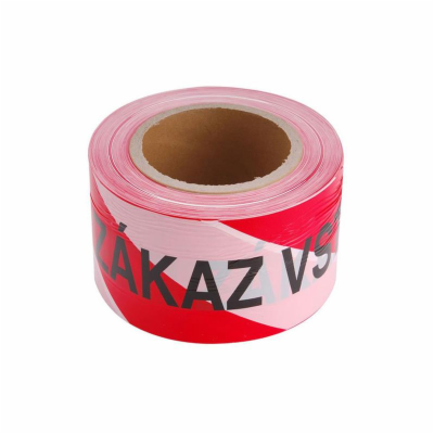 Páska výstražná 75mm x 250m EXTOL CRAFT 9568 červeno-bílá...