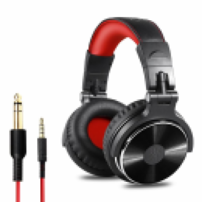 OneOdio Pro-10 DJ náhlavní sluchátka, červená
