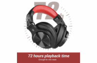 OneOdio Fusion A70 bezdrátová náhlavní sluchátka, Bluetooth, červená