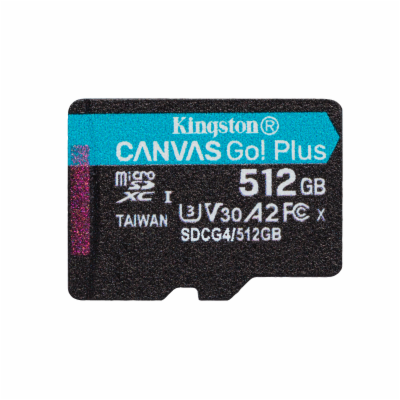 Kingston Canvas Go Plus A2/Micro SDXC/512GB/UHS-I U3 / Cl...
