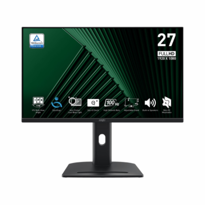 MSI Pro/MP275PG/27"/IPS/FHD/100Hz/1ms/Black/2R