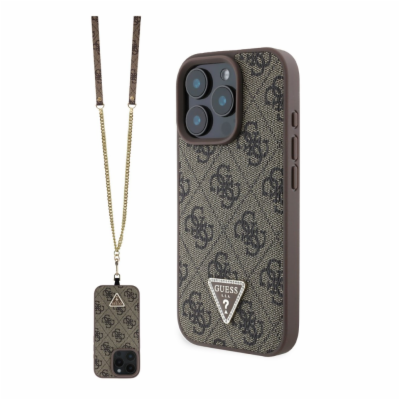 Guess PU 4G Strass Triangle Metal Logo Zadní Kryt + Cross...
