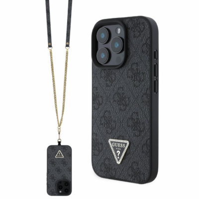 Guess PU 4G Strass Triangle Metal Logo Zadní Kryt + Cross...