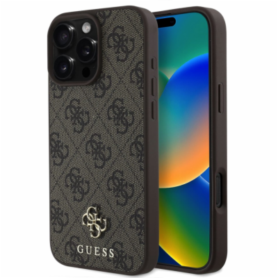 Guess PU 4G Small Metal Logo MagSafe Zadní Kryt pro iPhon...