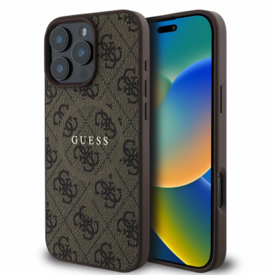 Guess PU Leather 4G Colored Ring MagSafe Zadní Kryt pro i...