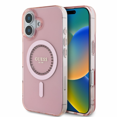 Guess IML Rhinestones Ring MagSafe Zadní Kryt pro iPhone ...