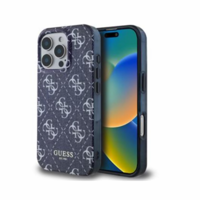 Guess IML Denim Effect MagSafe Zadní Kryt pro iPhone 16 P...