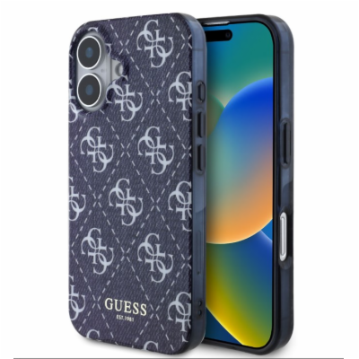 Guess IML Denim Effect MagSafe Zadní Kryt pro iPhone 16 D...
