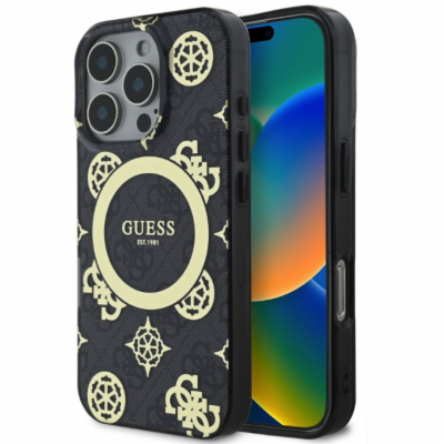 Guess IML 4G Peony MagSafe Zadní Kryt pro iPhone 16 Pro B...
