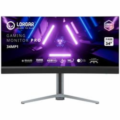 LORGAR 34 herní monitor zahnutý, miniLED