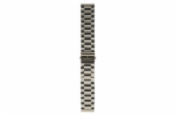 Garett řemínek 22 mm, stříbrný kovový, typ Solid