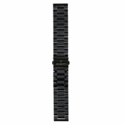 Garett řemínek 22 mm, černý kovový, typ Solid