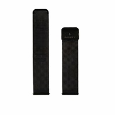 Garett řemínek 22 mm, černý kovový, typ Mesh