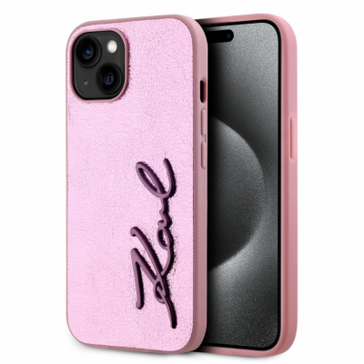 Karl Lagerfeld Wrinkled PU Signature Logo Zadní Kryt pro ...