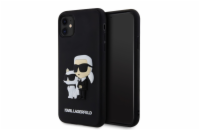 Karl Lagerfeld 3D Rubber Karl and Choupette Zadní Kryt pro iPhone 12/12 Pro Black Zahal svůj telefon do prémiového krytu od Karl Lagerfelda a přidej mu špetku elegance a ochrany zároveň! Tento kryt j