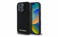 Karl Lagerfeld PU Quilted Pattern Zadní Kryt pro iPhone 16 Pro Black Karl Lagerfeld PU Quilted Pattern zadní kryt je dokonalý doplněk pro váš telefon i váš outfit, který kombinuje funkčnost a styl v 