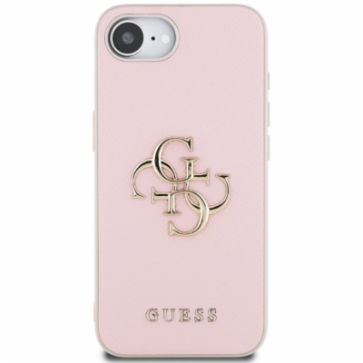 Guess PU Grained 4G Metal Logo Zadní Kryt pro iPhone 16e ...