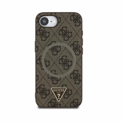 Guess PU 4G Strass Triangle Metal Logo Zadní Kryt pro iPh...